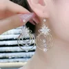 Docenin™✨Italian Style Crystal Lotus Hoop Earrings