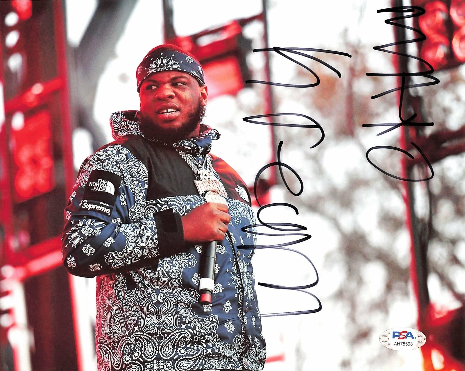 Maxo Kream signed 8x10 Photo Poster painting PSA/DNA Autographed Rapper Punken