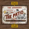 Personalized Patio Grilling Red Where Wasting Time Custom Classic Metal Signs