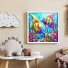 Diamond Painting-5D Full Round Drill Butterfly Fish(40*40 CM)