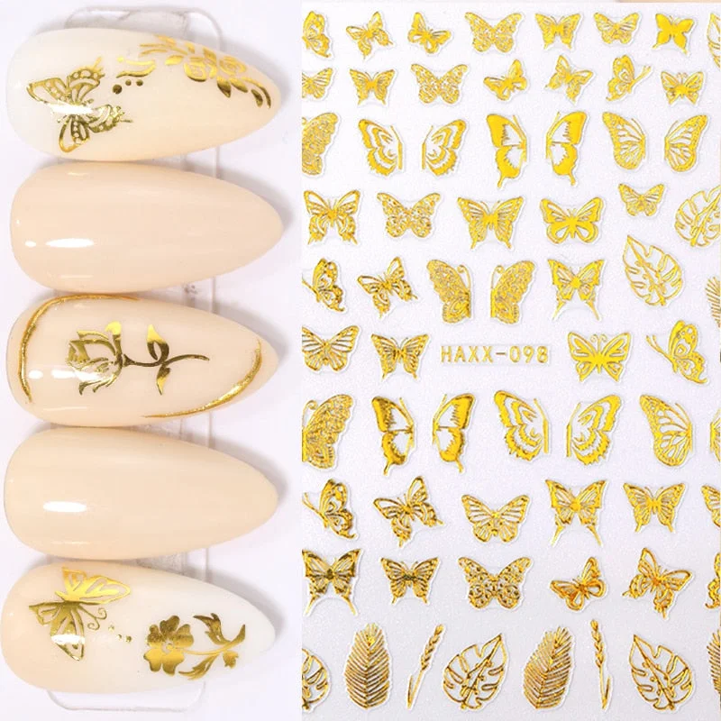 The New 3D Nail Sticker Cool English Letter Stickers For Nail Foil Love Heart Design Nails Accessories Fashion Manicures Sticker