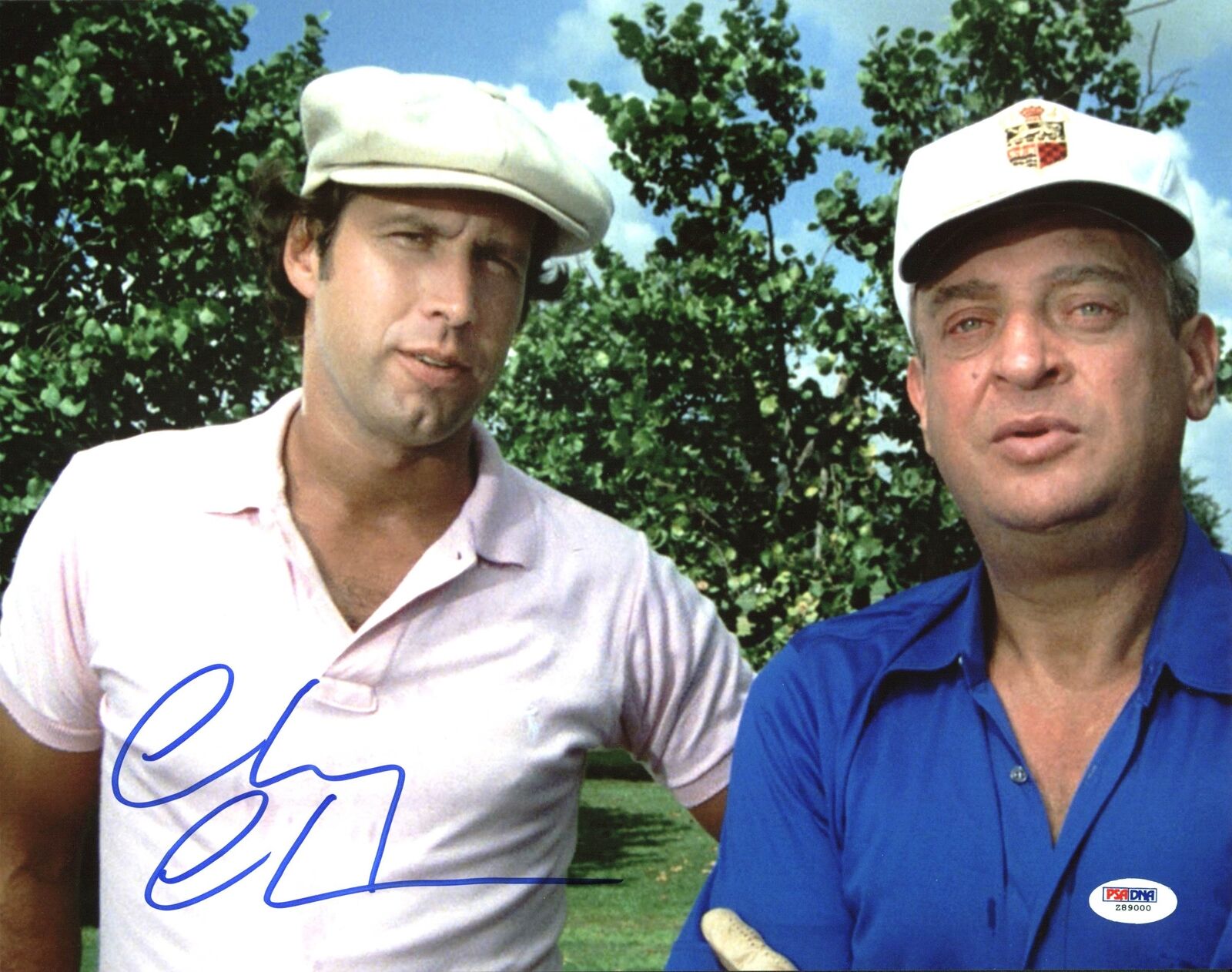 Chevy Chase Authentic Signed 11X14 Caddyshack Photo Poster painting w/ Dangerfield PSA/DNA