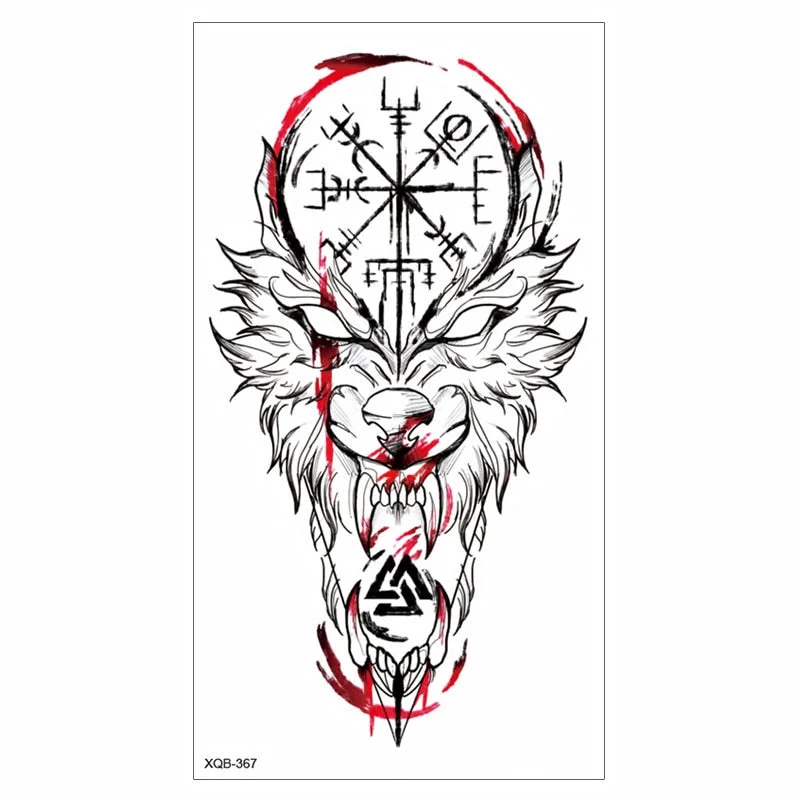 Waterproof Tattoo Sticker Temporary Tattoo Black Rose Tattoo Leg Chest Arm Tattoo Man Woman Tattoo Skin Tattoo Art Tatouage TaTy 712