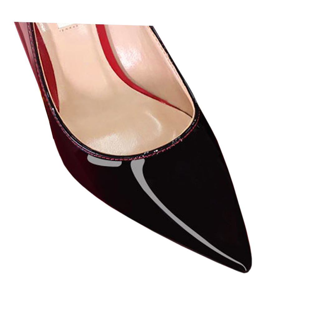 90mm Middle Heels Pointy Toe Red Bottom Pumps-MERUMOTE