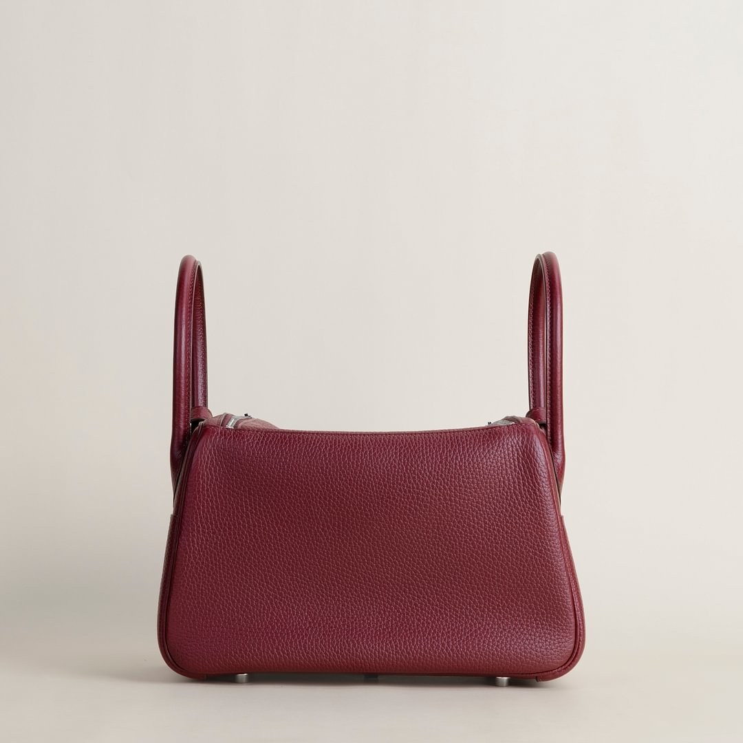 Lindy 26cm Clemence leather 55 H Rouge PHW