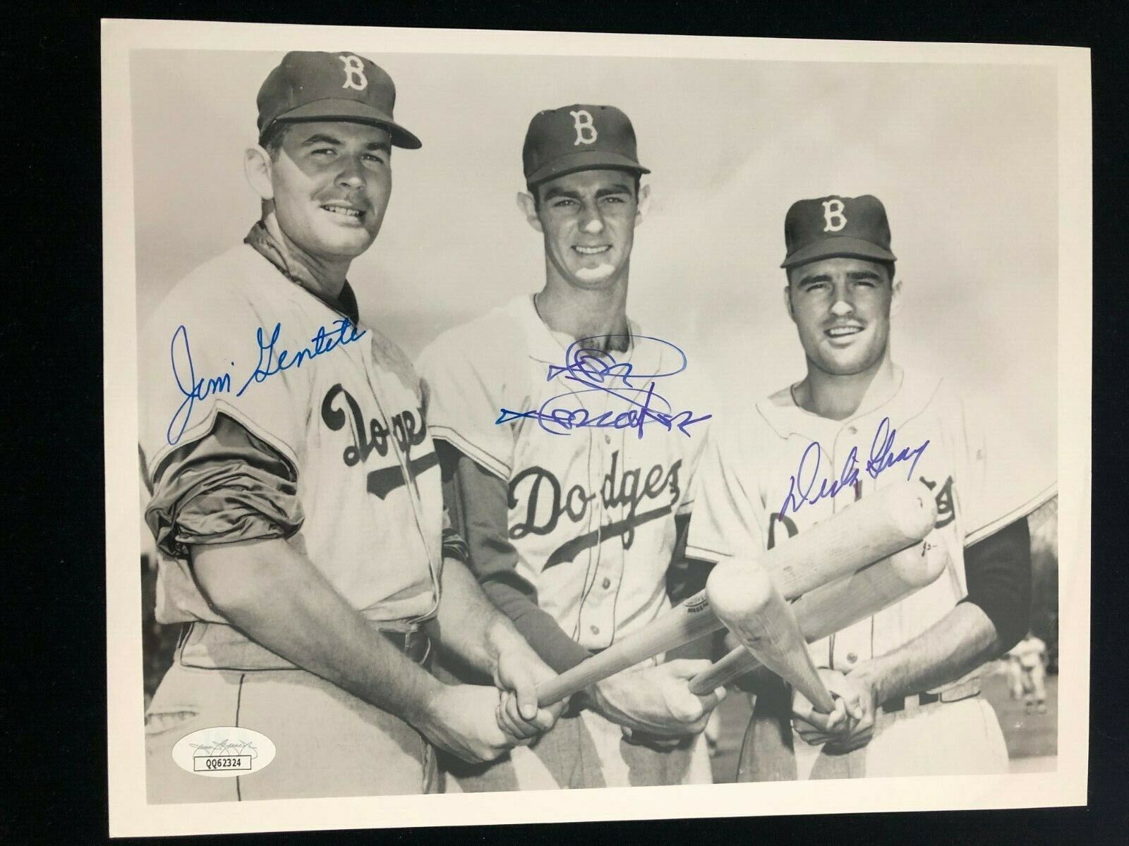 Jim Gentile Don Demeter Dick Gray Signed Auto Photo Poster painting Brooklyn Dodgers JSA QQ62324