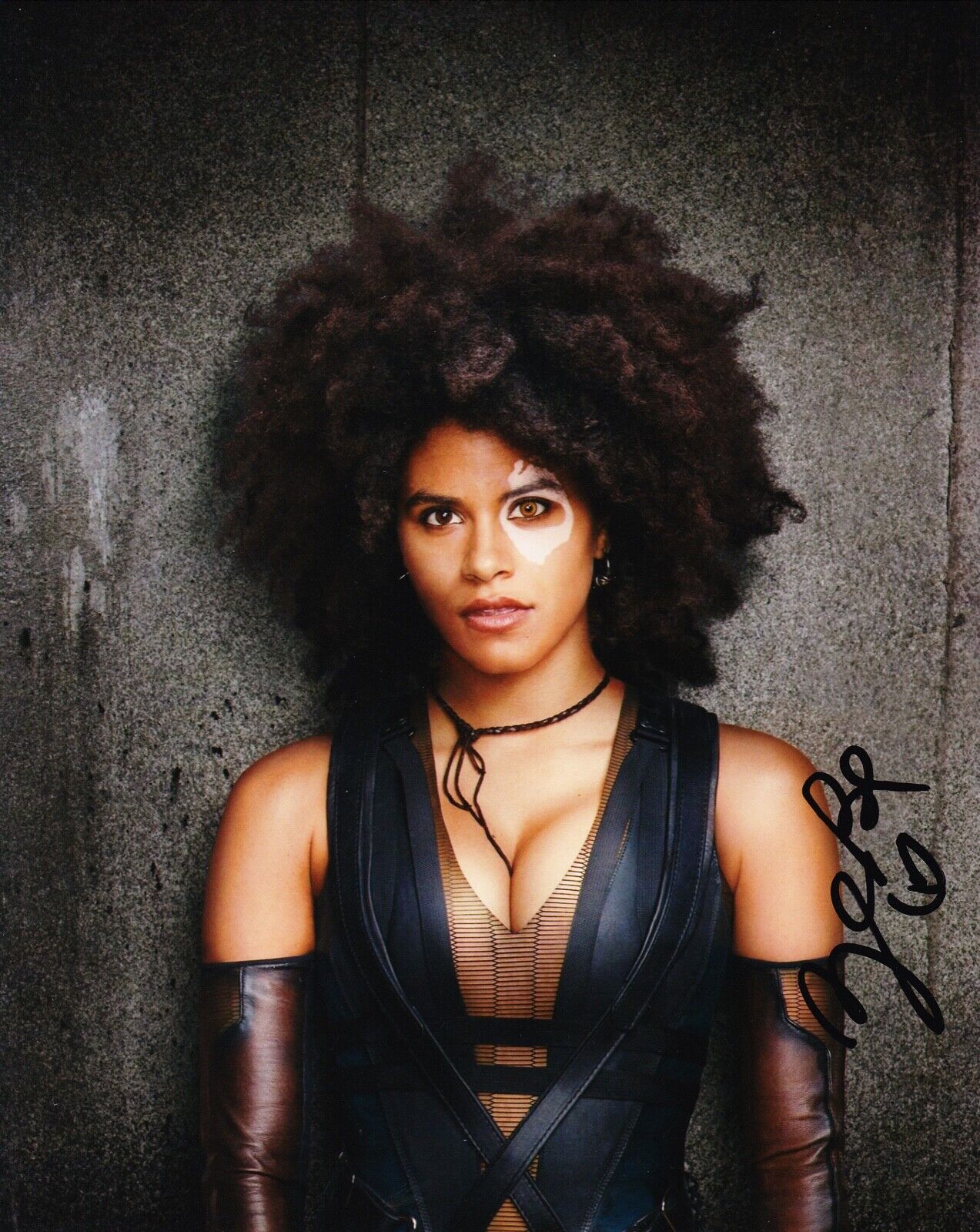 Zazie Beetz Signed Deadpool 2 10X8 Photo Poster painting AFTAL COA (A)