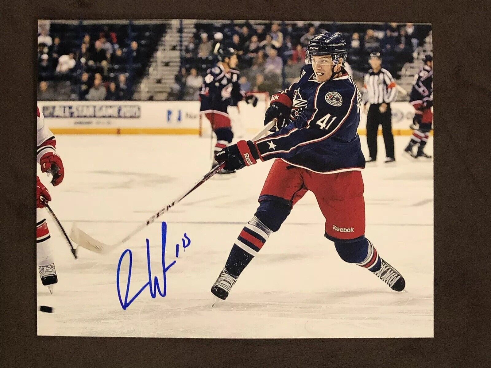 ALEXANDER WENNBERG AUTOGRAPH Photo Poster painting Columbus Blue Jackets signed 8x10 Photo Poster painting CBJ