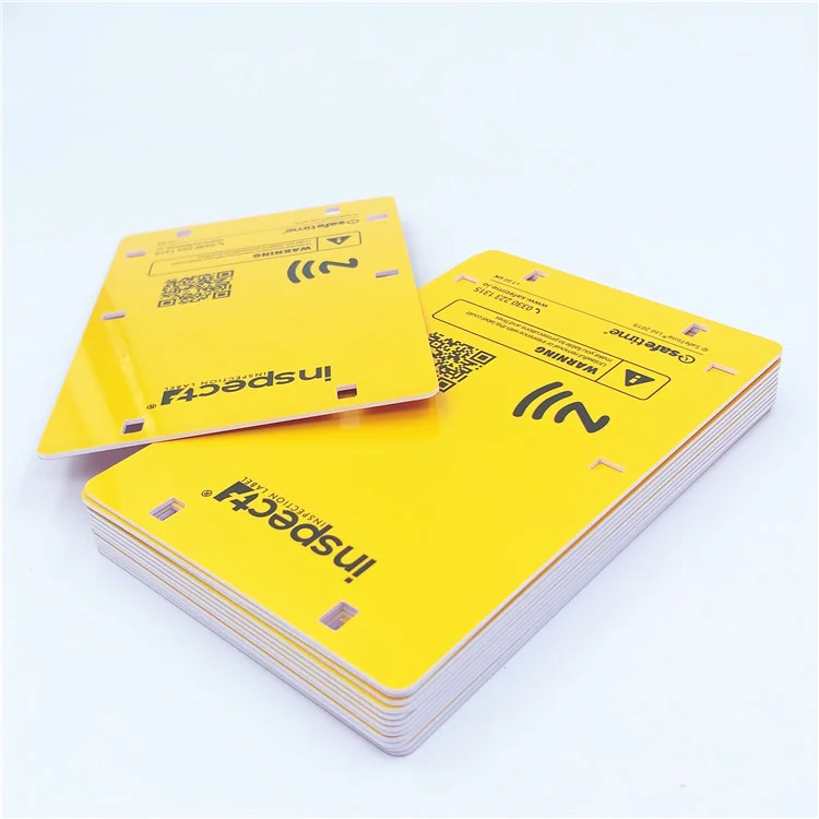 punch custom special die cut NFC card with QR code UID number