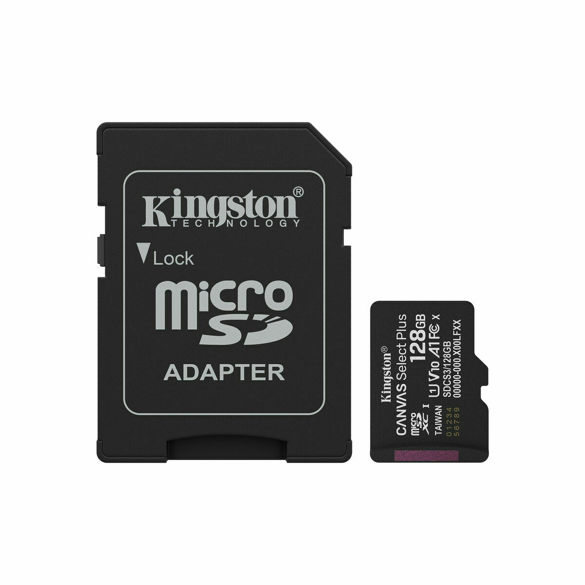 Micro SD Memory Card with Adaptor Kingston SDCS3/128GB