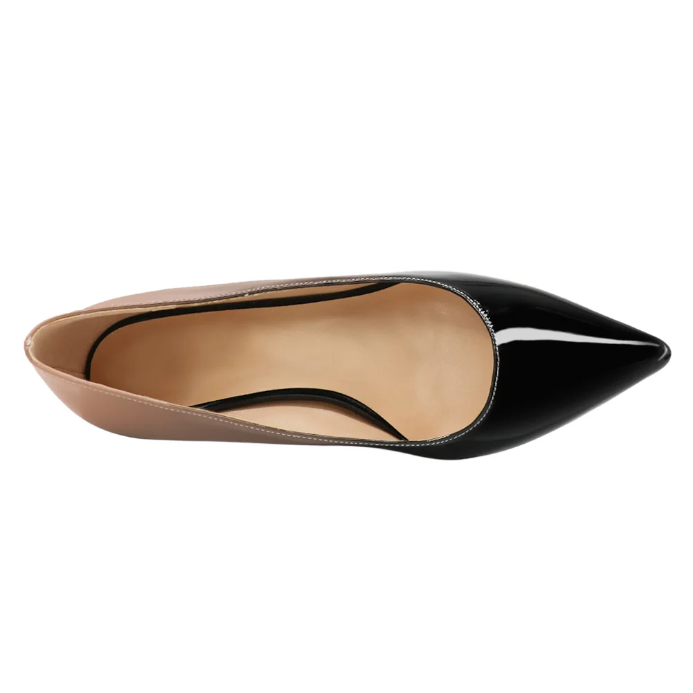 65mm Women Chunky Heels Comfortable Middle Block Heel Pumps-MERUMOTE