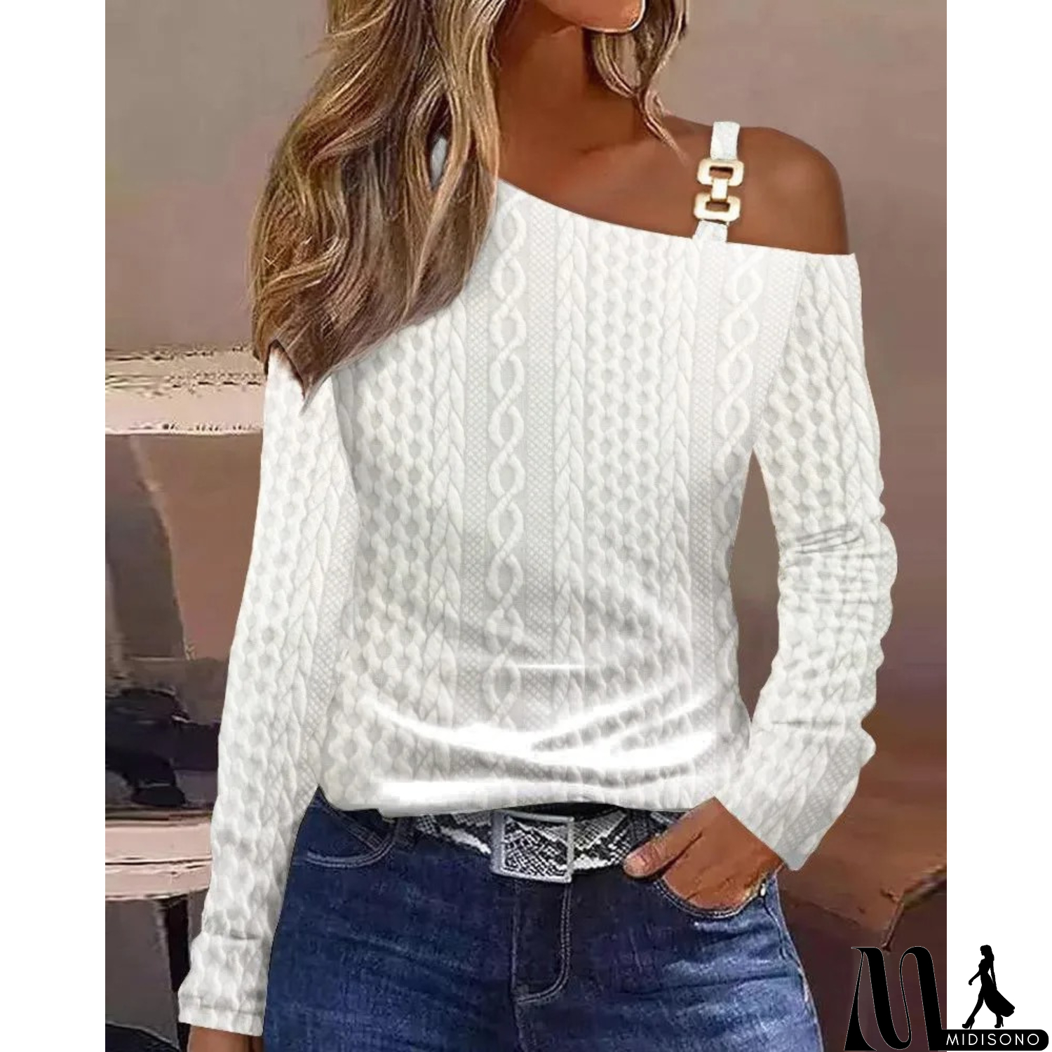 MidiSono - Effortless and Trendy winter Blouse