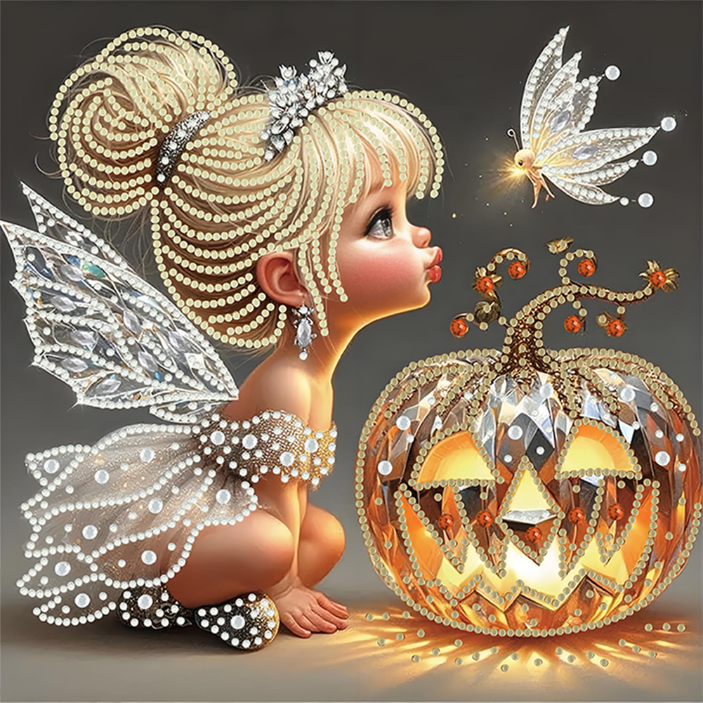 Elf Girl 30*30cm(canvas) special shaped drill diamond painting