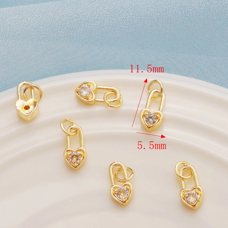 1 Piece Alloy Star Heart Shape Bow Knot Pendant