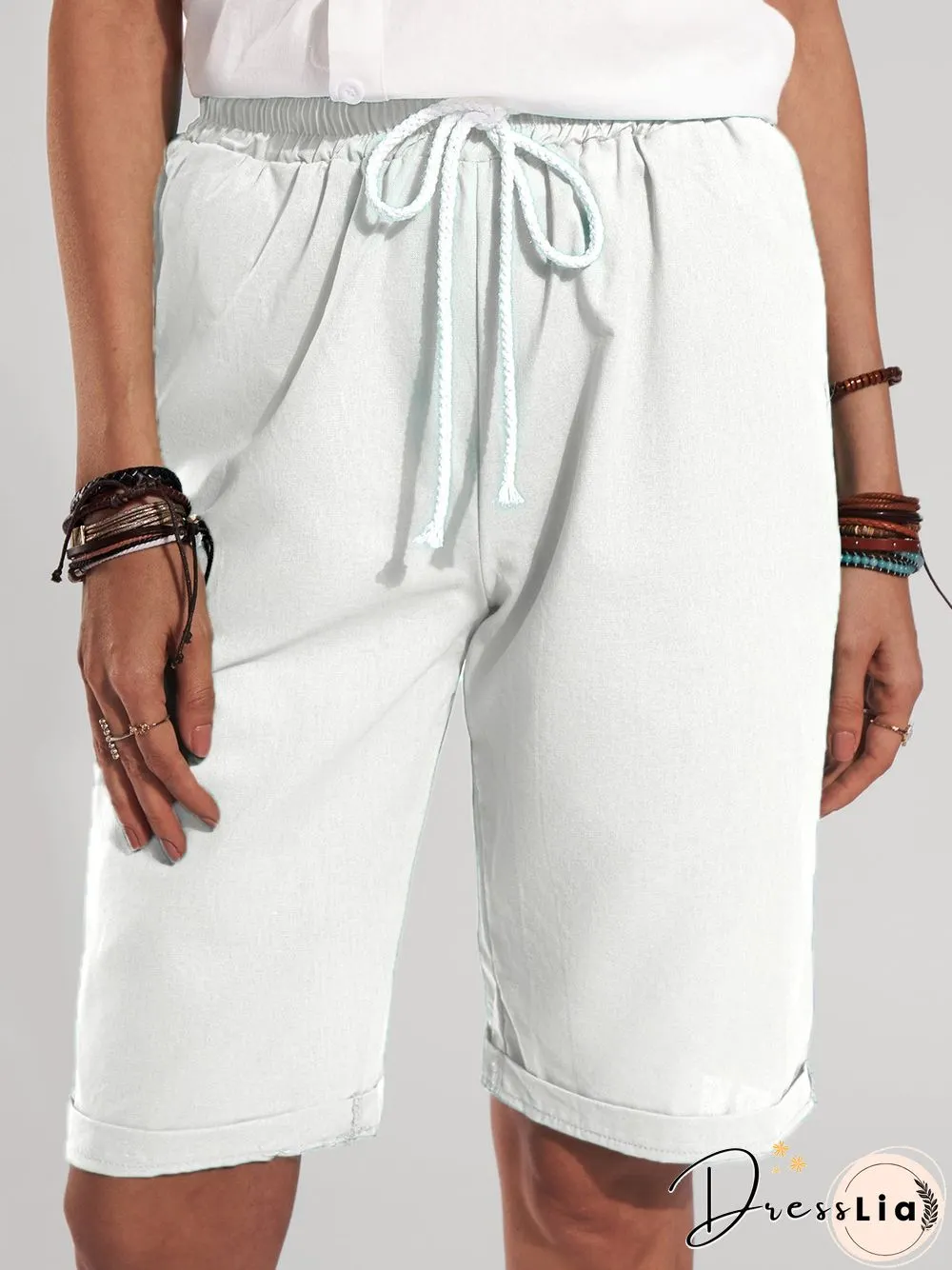 Cotton and linen women's trousers, thin casual pants, nine-point pants, five-point Shorts