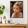 Douce Fille-Peinture au Diamant-30*40CM