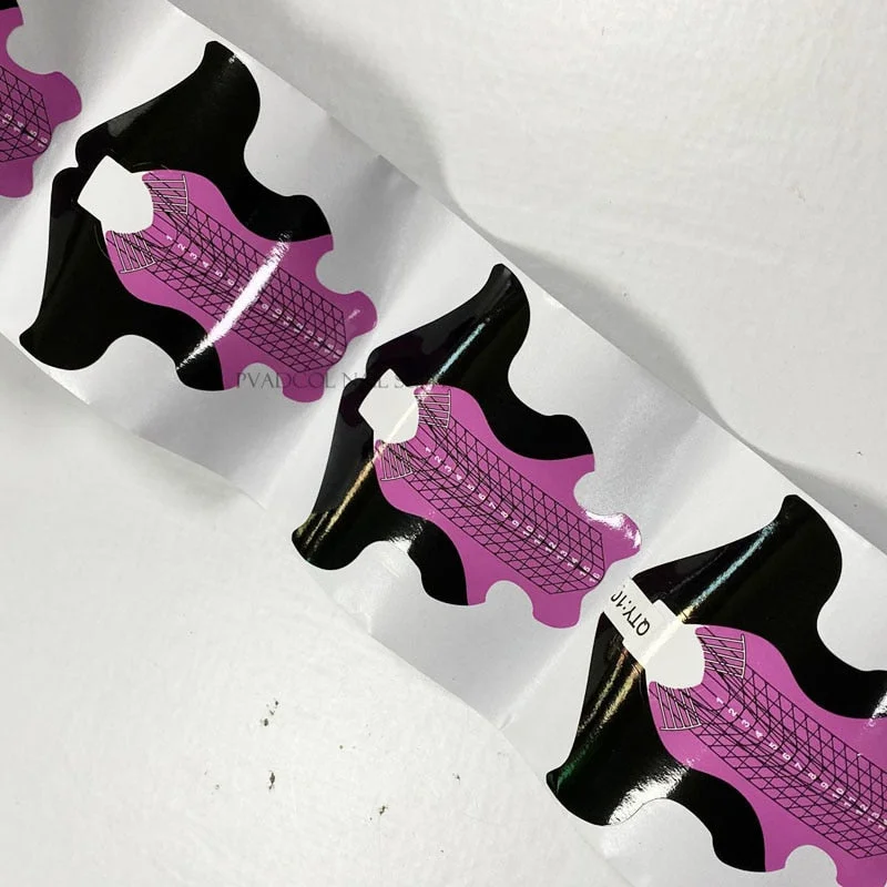 Sculpted Nails Professional Nail Art Tips Extension Forms Guide Stickers Self Adhesive Acrylic UV Gel Form Tool-Nail Inspo