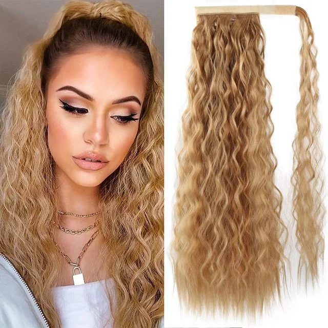 Jewtribute Hair®|Synthetic Long Water Wave Ponytail 