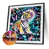 DIY Partial Special Shaped Drill Diamond Painting-Tiger