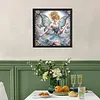 Blue Butterfly Pearl Fairy Special Shaped 5D DIY Partial Drill Diamond Painting Kits for Adults Beginners Home Decor Diamonds Dots Gem Art Kits Diamond Dots Paintings 11.81 X11.81inch