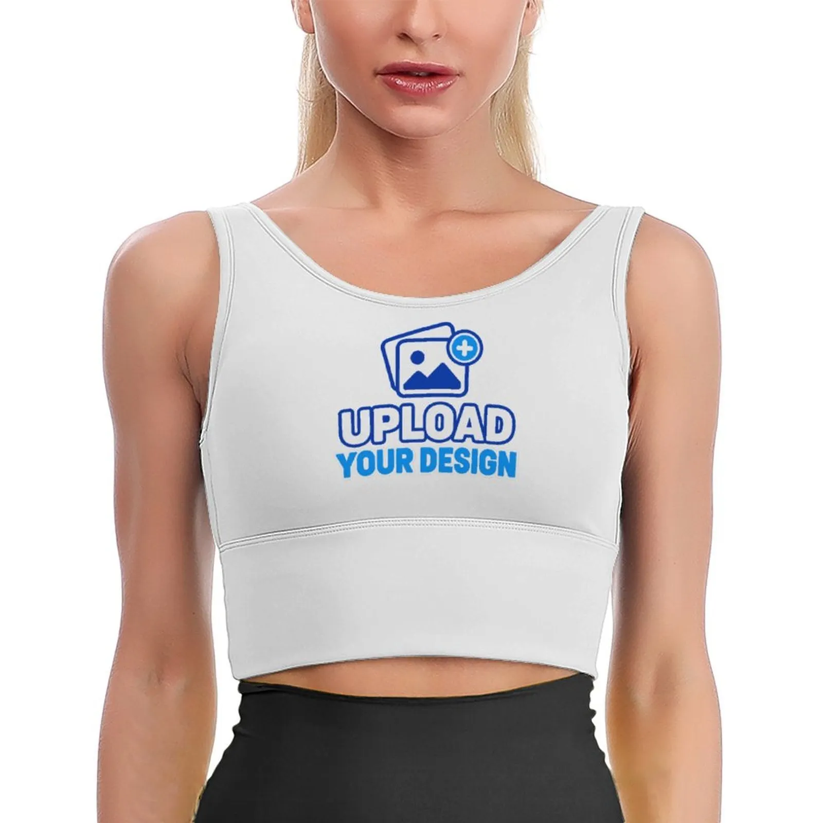 U-Back Padded Sports Bra &ndash; personalized print product image 7