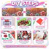 Color Floral Gown Girl Special Shaped 5D DIY Partial Drill Diamond Painting Kits 30x30cm Diamond Art Kit for Adults Home Decor