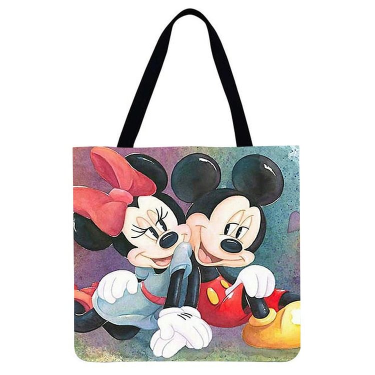 Mickey Mouse Printed Shoulder Shopping Bag Casual Large Tote Handbag