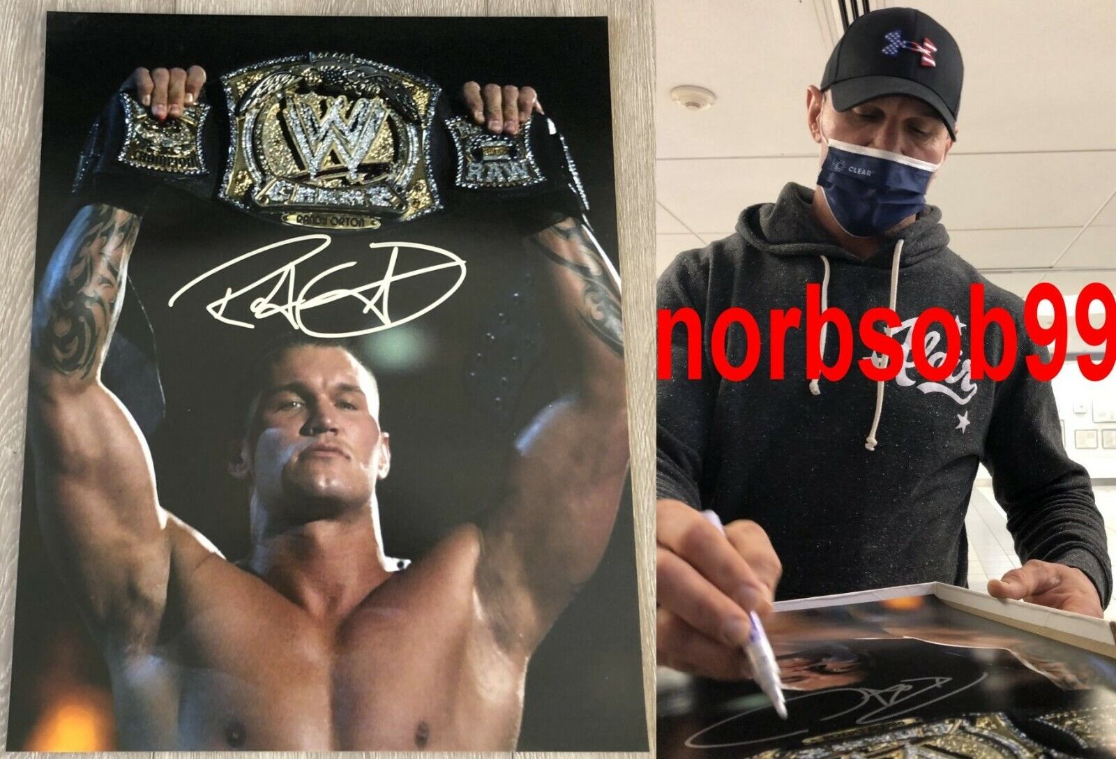 RANDY ORTON THE VIPER SIGNED AUTOGRAPH WWE RAW HUGE 16x20 Photo Poster painting w/EXACT PROOF