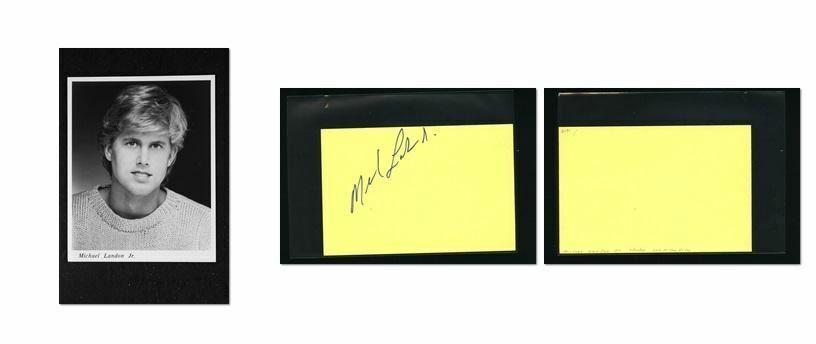 Michael Landon Jr. - Signed Autograph and Headshot Photo Poster painting set - Bonanza: Under At