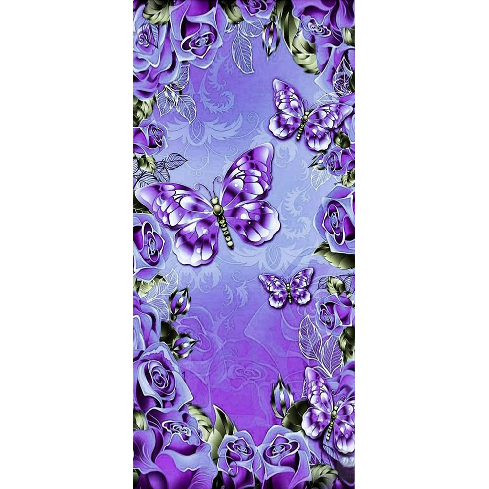 

30*60CM - Special Shaped Diamond Painting - Butterfly, 501 Original