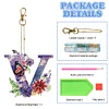 1Pc DIY Diamond Painting Lettter Keychain