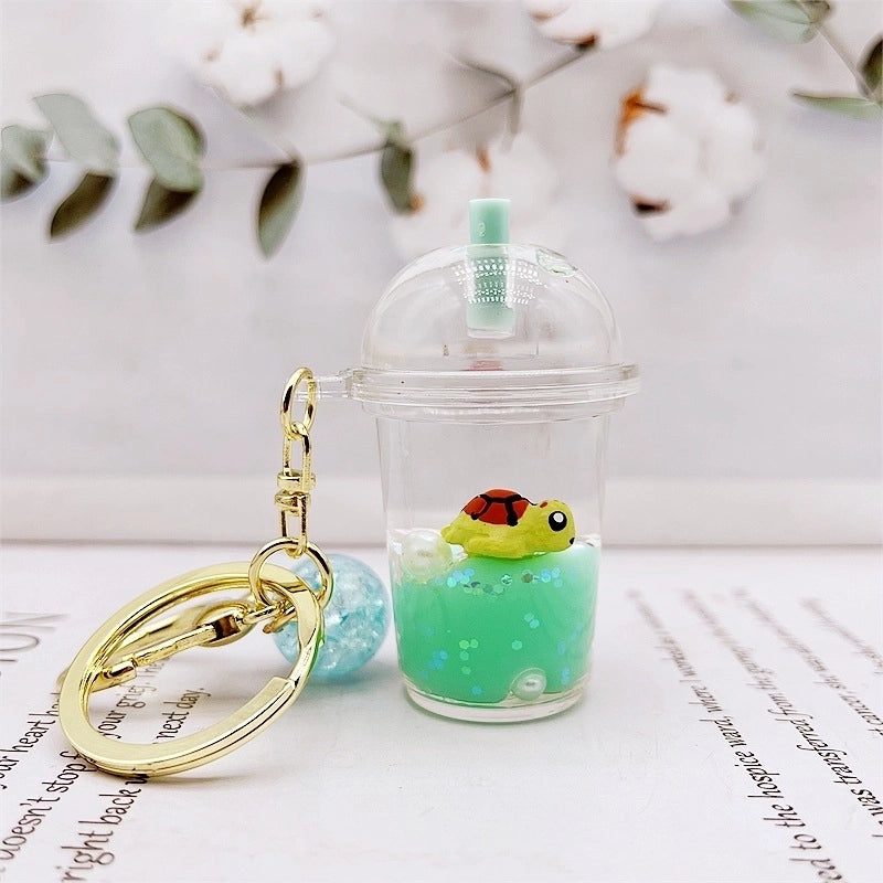 Cute Milky Tea Cup Arylic Women’s Keychain