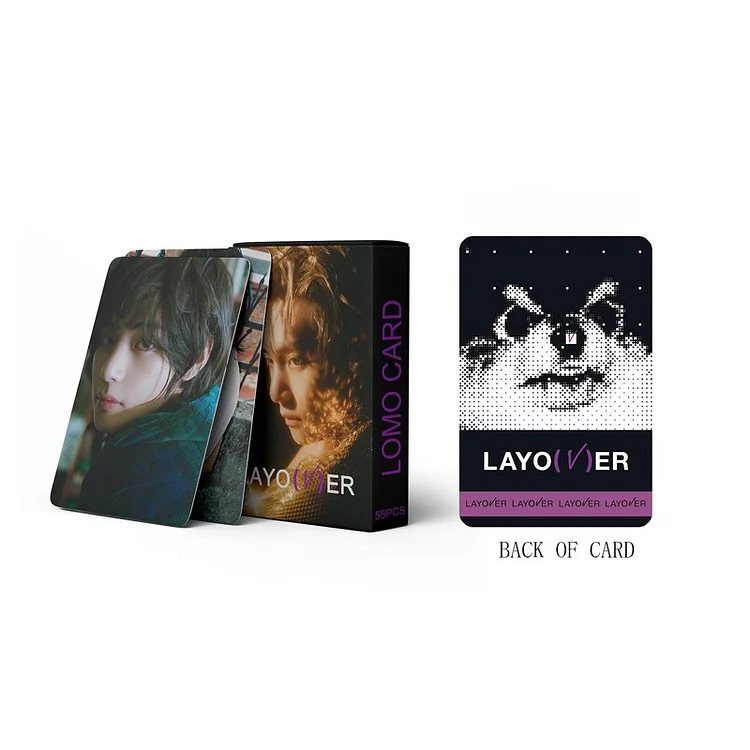 BTS V Taehyung Album Layover Concept 55 Sheets Photocard