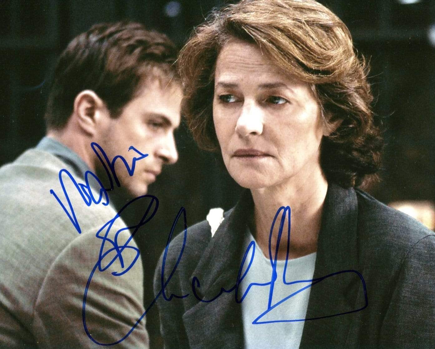 Charlotte Rampling & Kim Rossi Stuart autographs, signed Photo Poster painting