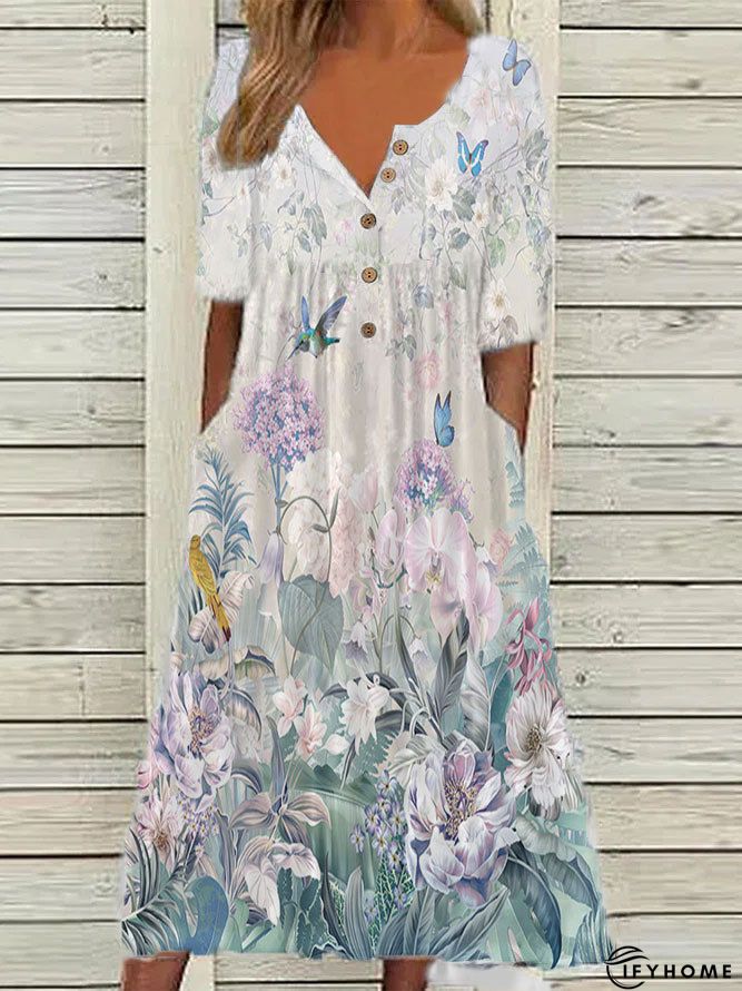 Jersey Casual Color Block Dress | IFYHOME