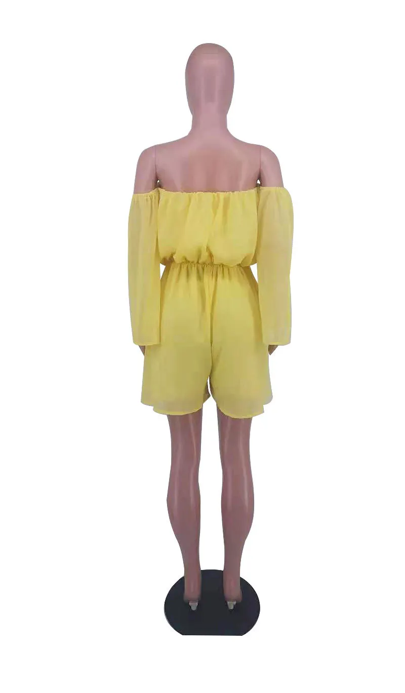 Short Sleeved Women Chiffon Women Summer Women Clothing Summer Romper