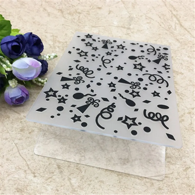 Plastic Embossing Folder party holiday scrapbook album card packing decoration cutting dies paper craft