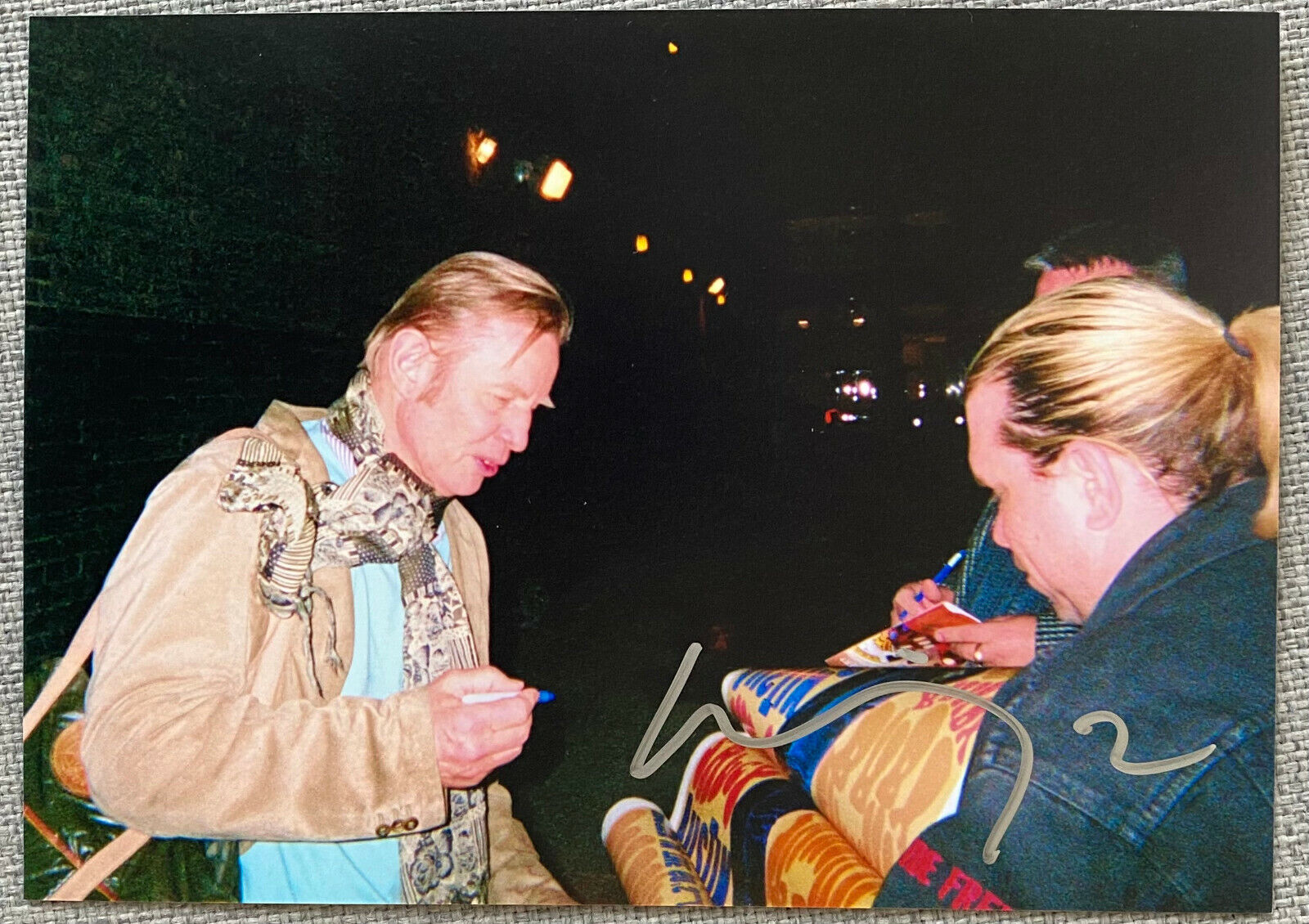 Actor Michael York Signed In-Person 5x7 Candid Color Photo Poster painting - Authentic