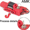 AMK 1/10 Plastic Mini Electric Winch with Control Switch for RC Crawler TRX4 Axle SCX10 RC TF2 Tamiya CC01 Capo JIMNY