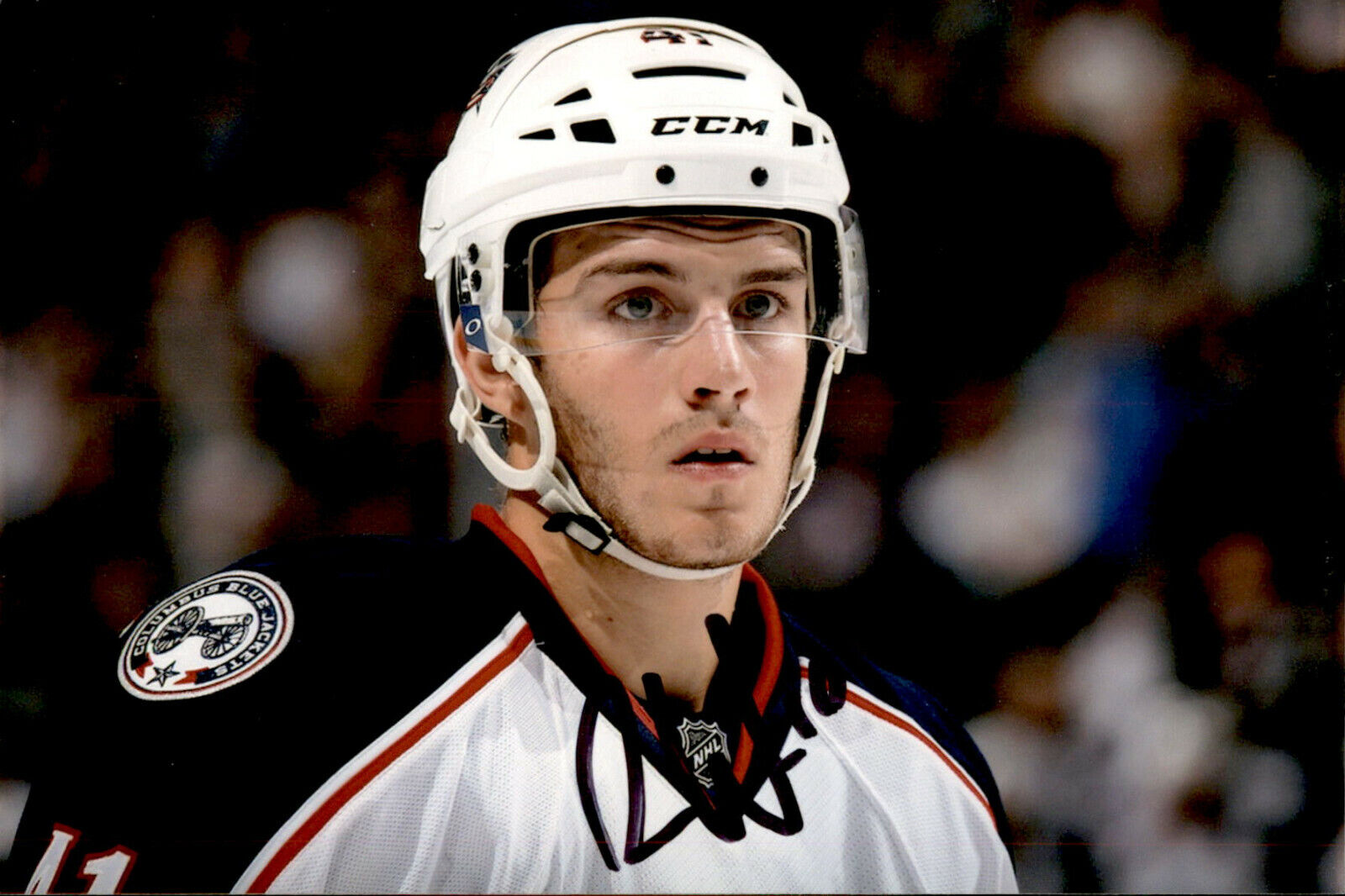 Alexander Wennberg SIGNED 4x6 Photo Poster painting COLUMBUS BLUE JACKETS #11