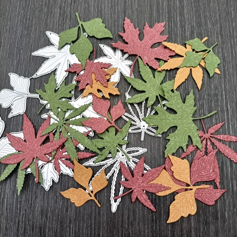 Athvotar Leaves Frame Metal Cutting Dies DIY Scrapbooking Photo Album Decorative Embossing Stencil Paper Card Crafts