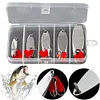 5pcs Metal Jig Spoon Spinner Fishing Lure Wobbler Bait Set Hard Bait for Fishing