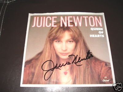 Juice Newton Signed Autographed Record Photo Poster painting Cover