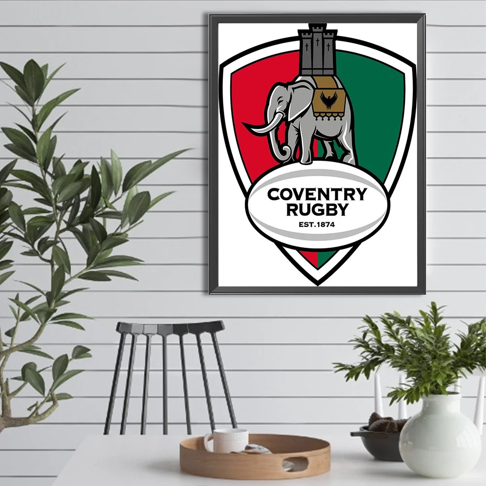 Full Round Diamond Painting 30*40cm - Coventry Rugby Club