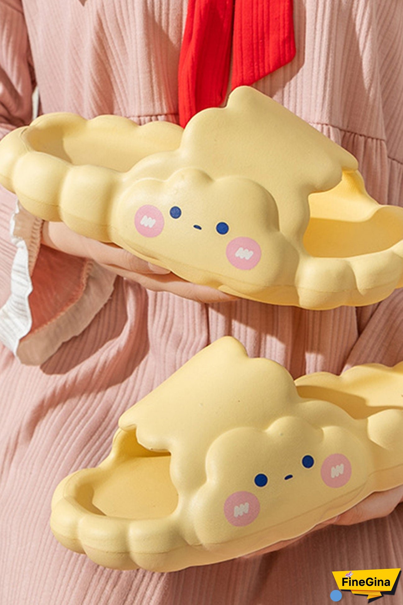 Cloud Solid Color Flat Slippers