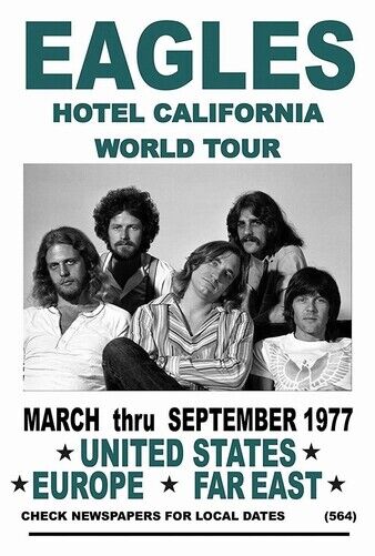 EAGLES POSTER - WORLD TOUR - Photo Poster painting POSTER INSERT PERFECT FOR FRAMING