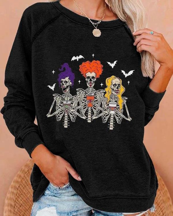 Fashion Print Long Sleeve Sweatshirt