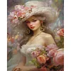 Victorian Woman-11CT Stamped Cross Stitch 40*50cm/15.75*19.69in