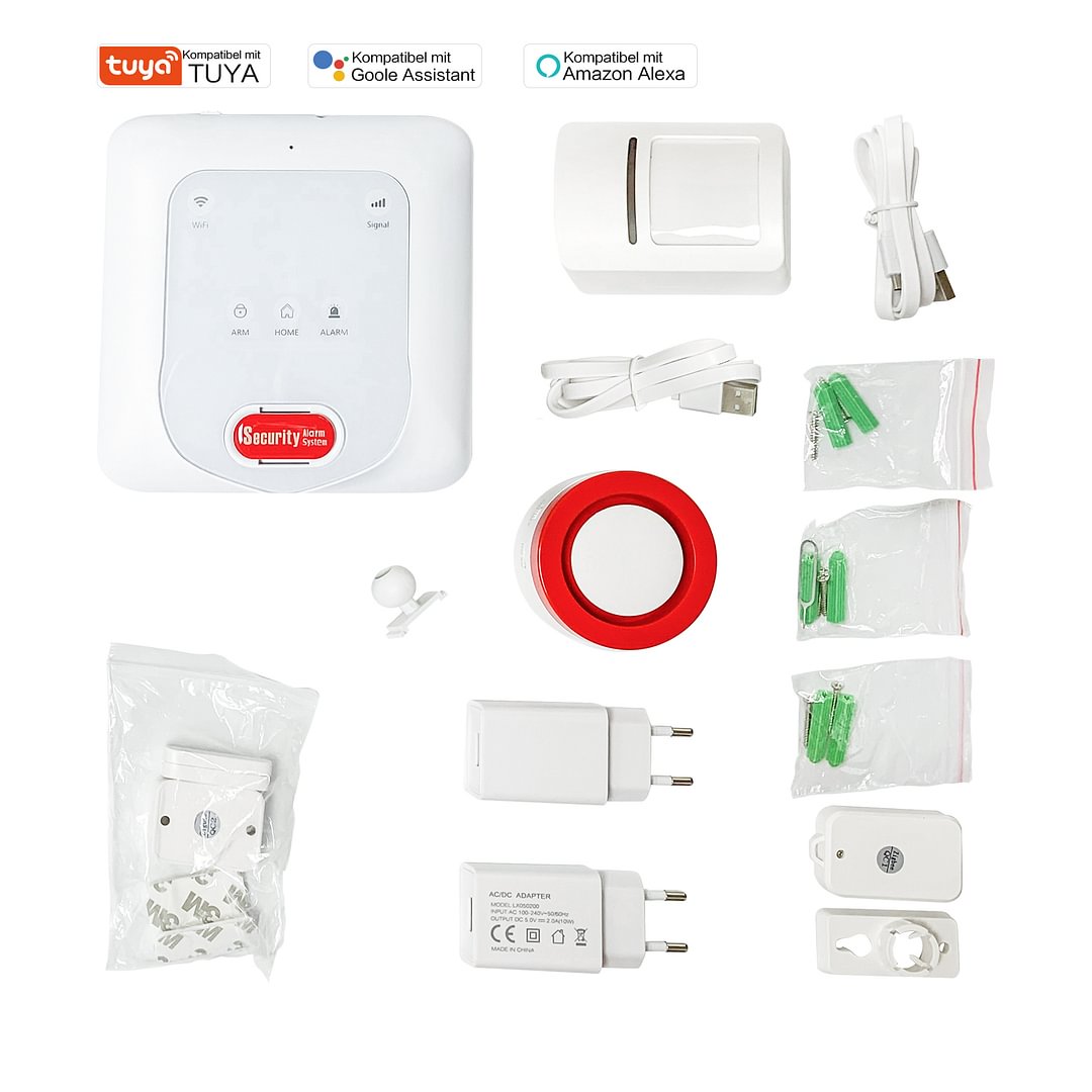 Alarmsystem mit GSM 2G und drahtlosem PNI Safe House PG650 Intelligentes Haussicherheitssystem, drahtlose Verbindung, Einbruchalarm, drahtloser Alarm, intelligenter Alarm über TUYA iOS/Android Smart Home Alarm System H2 Deutsche Aktionsprodukte Full Strike Gmbh