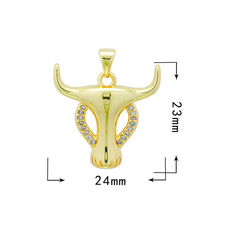 1 Piece 18*20.5mm 19*33mm Copper Zircon Star Moon Heart Shape Pendant